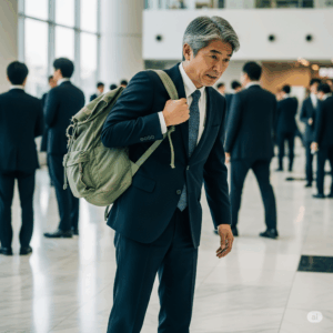 痛いおじさんリュック