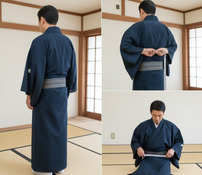 男 着物 丈 短い