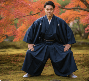 袴でのしゃがみ方と裾捌きの技術