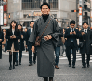 着物 普段着 おかしい 男