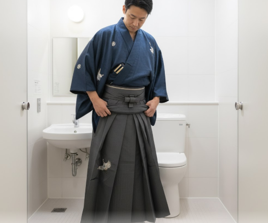 着物トイレ 男