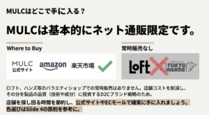 ロフトやハンズでの店舗販売状況