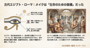 古代エジプトのアイメイク「コール」の機能とローマ帝国の公衆浴場文化