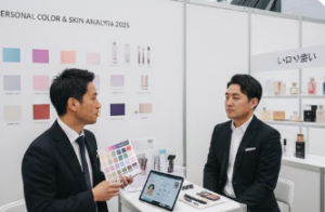 2無料で肌診断やAI解析ができるブース